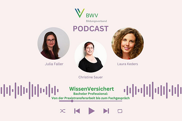 WissenVersichert – Der Podcast für Bildung in der Versicherungsbranche Folge 8: Bachelor Professional: Von der Praxistransferarbeit bis zum Fachgespräch WissenVersichert – Der Podcast für Bildung in der Versicherungsbranche Folge 8: Bachelor Professional: Von der Praxistransferarbeit bis zum Fachgespräch